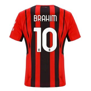 matchtröjor fotboll AC Milan Brahim 10 Hemma tröja 2021-2022 – Kortärmad