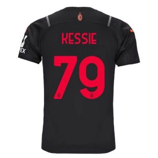 matchtröjor fotboll AC Milan Kessie 79 Tredje tröja 2021-2022 – Kortärmad