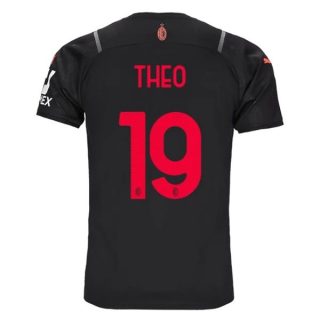 matchtröjor fotboll AC Milan Theo 19 Tredje tröja 2021-2022 – Kortärmad