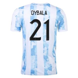 matchtröjor fotboll Argentina Dybala 21 Hemma tröja 2021 – Kortärmad