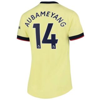 Arsenal Aubameyang 14 Borta tröja Dam 2021-2022 – fotbollströjor