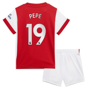 Fotbollströjor Arsenal Nicolas Pepe 19 Barn Hemma tröja 2021-2022 – Fotbollströja