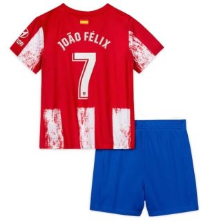 Fotbollströjor Atlético Madrid João Félix 7 Barn Hemma tröja 2021-2022 – Fotbollströja