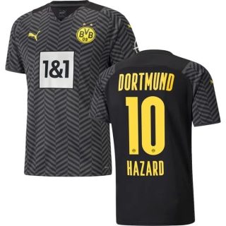 Fotbollströja BVB Borussia Dortmund Hazard 10 Borta tröjor 2021-2022
