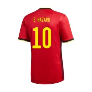 Fotbollströja Belgien E.Hazard 10 Hemma tröjor