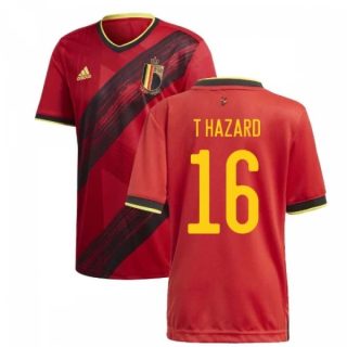 Fotbollströja Belgien Hazard 16 Hemma tröjor