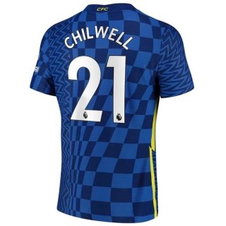 matchtröjor fotboll Chelsea Chilwell 21 Hemma tröja 2021-2022 – Kortärmad