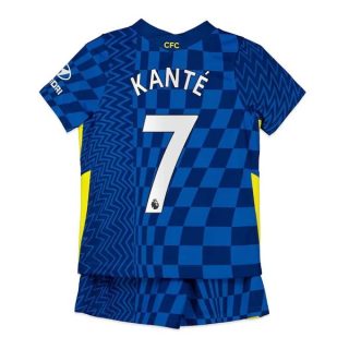 Fotbollströjor Chelsea Kanté 7 Barn Hemma tröja 2021-2022 – Fotbollströja