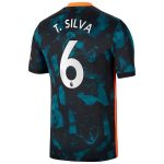 matchtröjor fotboll Chelsea T.Silva 6 Tredje tröja 2021-2022 – Kortärmad