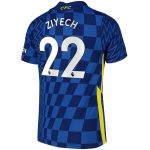 matchtröjor fotboll Chelsea Ziyech 22 Hemma tröja 2021-2022 – Kortärmad
