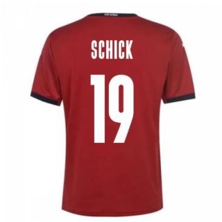 matchtröjor fotboll Tjeckien Schick 19 Hemma tröja 2021 – Kortärmad