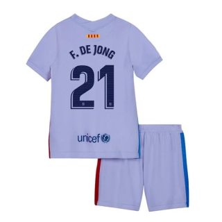Fotbollströjor FC Barcelona F. De Jong 21 Barn Borta tröja 2021-2022 – Fotbollströja