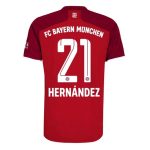 matchtröjor fotboll FC Bayern München Hernandez 21 Hemma tröja 2021-2022 – Kortärmad