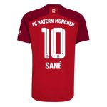 matchtröjor fotboll FC Bayern München Sané 10 Hemma tröja 2021-2022 – Kortärmad
