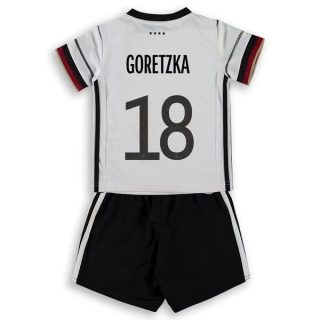 Fotbollströjor Tyskland Goretzka 18 Barn Hemma tröja – Fotbollströja