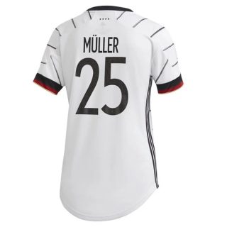 Tyskland Müller 25 Hemma tröja Dam – fotbollströjor
