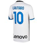 matchtröjor fotboll Inter Milan Lautaro 10 Borta tröja 2021-2022 – Kortärmad