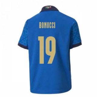 matchtröjor fotboll Italien Bonucci 19 Hemma tröja 2021 – Kortärmad