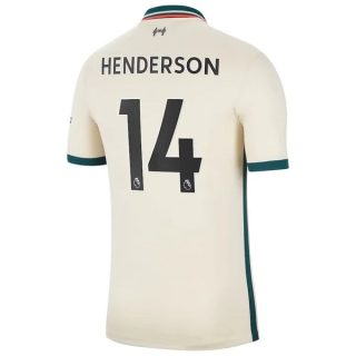 matchtröjor fotboll Liverpool Henderson 14 Borta tröja 2021-2022 – Kortärmad