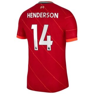 matchtröjor fotboll Liverpool Henderson 14 Hemma tröja 2021-2022 – Kortärmad