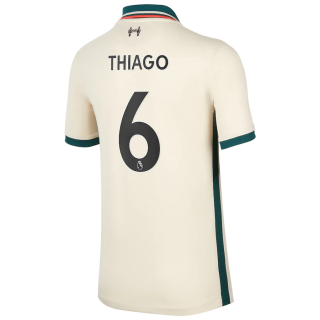 matchtröjor fotboll Liverpool Thiago 6 Borta tröja 2021-2022 – Kortärmad