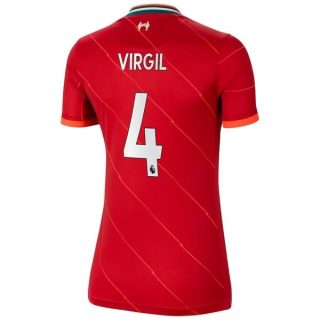 Liverpool Virgil 4 Hemma tröja Dam 2021-2022 – fotbollströjor
