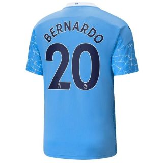 Fotbollströja Manchester City Bernardo 20 Hemma tröjor 2020-2021