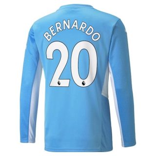 matchtröjor fotboll Manchester City Bernardo 20 Hemma tröja 2021-2022 – Långärmad