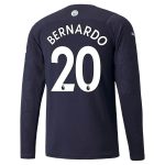 matchtröjor fotboll Manchester City Bernardo 20 Tredje tröja 2021-2022 – Långärmad