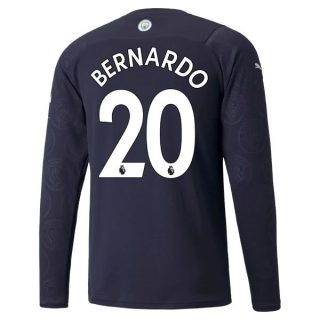 matchtröjor fotboll Manchester City Bernardo 20 Tredje tröja 2021-2022 – Långärmad