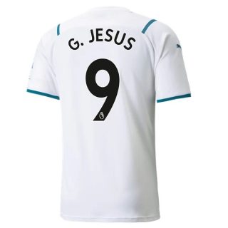 matchtröjor fotboll Manchester City G.Jesus 9 Borta tröja 2021-2022 – Kortärmad