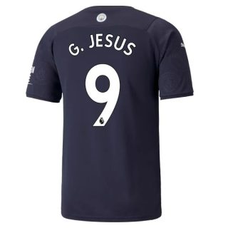 matchtröjor fotboll Manchester City G.Jesus 9 Tredje tröja 2021-2022 – Kortärmad