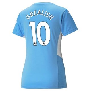 Manchester City Grealish 10 Hemma tröja Dam 2021-2022 – fotbollströjor