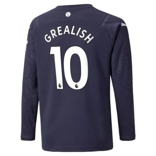 matchtröjor fotboll Manchester City Grealish 10 Tredje tröja 2021-2022 – Långärmad