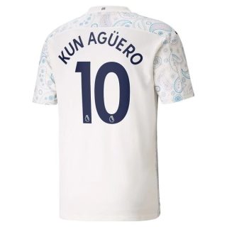 Fotbollströja Manchester City Kun Agüero 10 Tredje tröjor 2020-2021