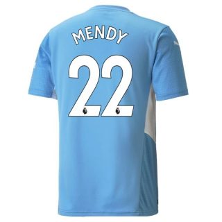 matchtröjor fotboll Manchester City Mendy 22 Hemma tröja 2021-2022 – Kortärmad
