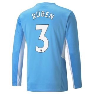 matchtröjor fotboll Manchester City Ruben 3 Hemma tröja 2021-2022 – Långärmad