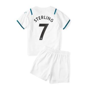 Fotbollströjor Manchester City Sterling 7 Barn Borta tröja 2021-2022 – Fotbollströja