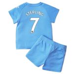 Fotbollströjor Manchester City Sterling 7 Barn Hemma tröja 2021-2022 – Fotbollströja