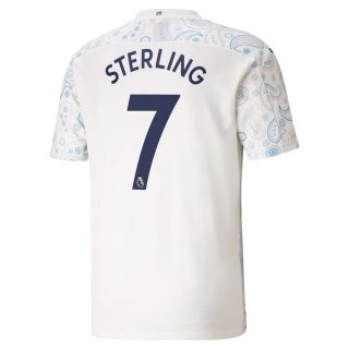 Fotbollströja Manchester City Sterling 7 Tredje tröjor 2020-2021