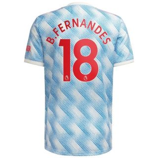 matchtröjor fotboll Manchester United B.Fernandes 18 Borta tröja 2021-2022 – Kortärmad