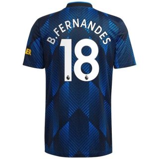 matchtröjor fotboll Manchester United B.Fernandes 18 Tredje tröja 2021-2022 – Kortärmad