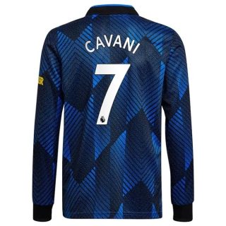 matchtröjor fotboll Manchester United Cavani 7 Tredje tröja 2021-2022 – Långärmad