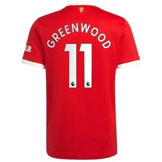 matchtröjor fotboll Manchester United Greenwood 11 Hemma tröja 2021-2022 – Kortärmad