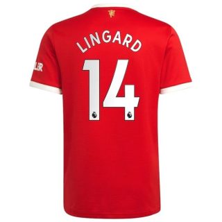 matchtröjor fotboll Manchester United Lingard 14 Hemma tröja 2021-2022 – Kortärmad
