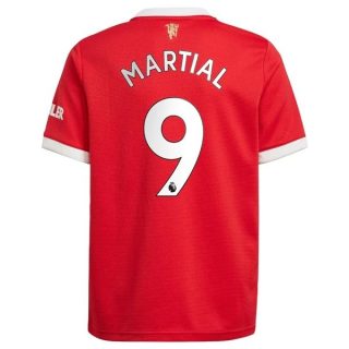 matchtröjor fotboll Manchester United Martial 9 Hemma tröja 2021-2022 – Kortärmad