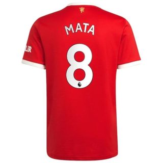 matchtröjor fotboll Manchester United Mata 8 Hemma tröja 2021-2022 – Kortärmad
