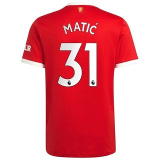 matchtröjor fotboll Manchester United Matić 31 Hemma tröja 2021-2022 – Kortärmad