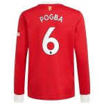 matchtröjor fotboll Manchester United Pogba 6 Hemma tröja 2021-2022 – Långärmad