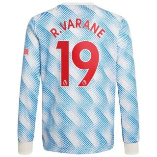 matchtröjor fotboll Manchester United R.Varane 19 Borta tröja 2021-2022 – Långärmad